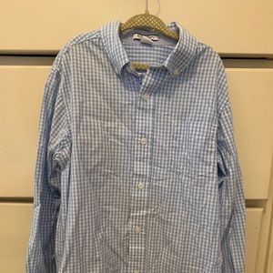 Like new boys gingham dress shirt
